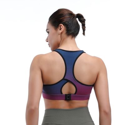 Yoga-Sport-BH nahtloser Racerback &amp; Schlüsselloch im Rücken für Luftfluss
