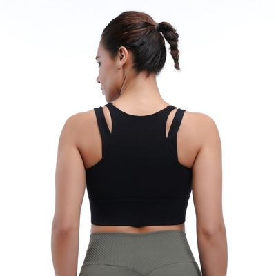 Nahtloser Racerback Sport BH Leichtgewicht für Laufen Radfahren &amp; Pilates