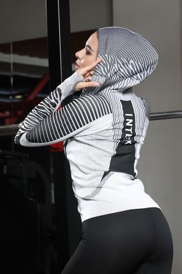 Full Zip Hoodie mit langem Ärmeln Feuchtigkeit entfernen Daumenlöcher Nachhaltiges Athleisure