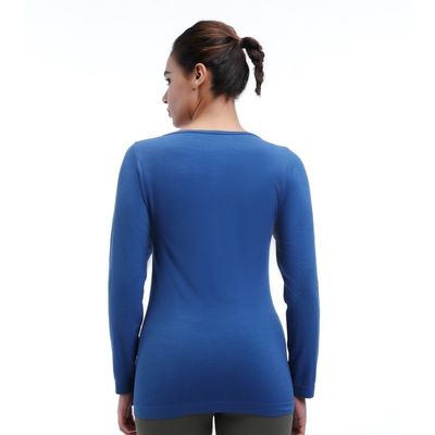 Ladies' Workout Long Sleeve Shirt Loose Fit Fleece Lining Winddicht für Aktivitäten im Freien