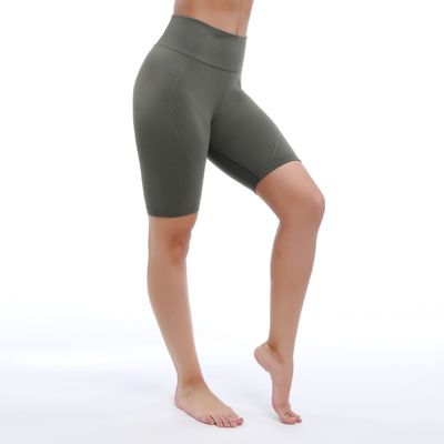 High Waist Yoga Shorts für Frauen Keine Seiten Nähte Bauchkontrolle Anti-Rafe
